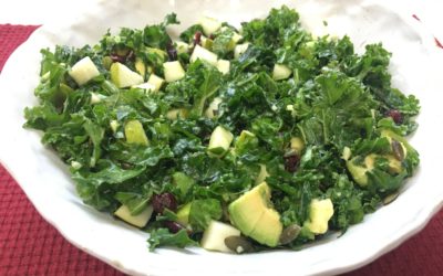 Kale and pear salad