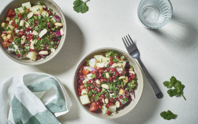 Chickpea chaat bowl