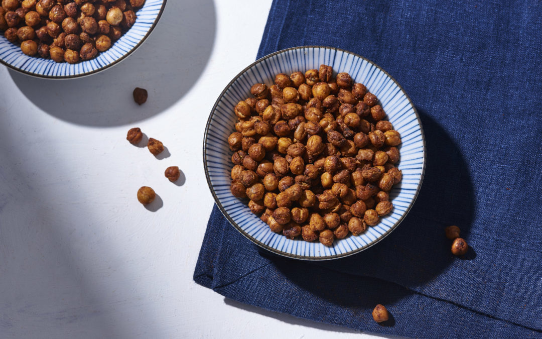 Baked healthy spicy chickpeas