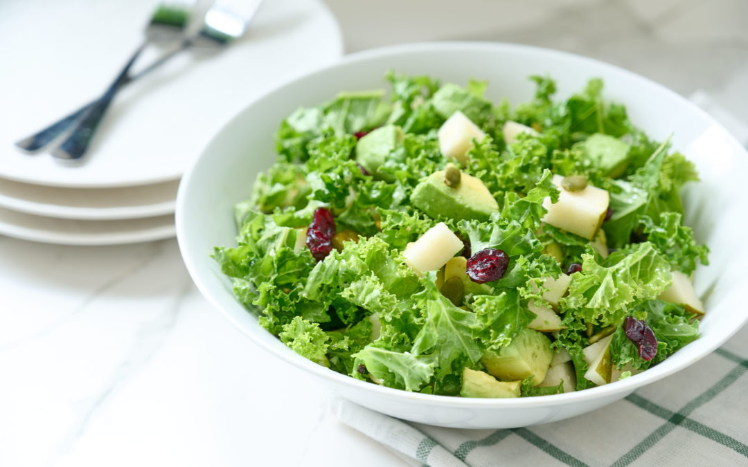 Kale and pear salad Sujata Din