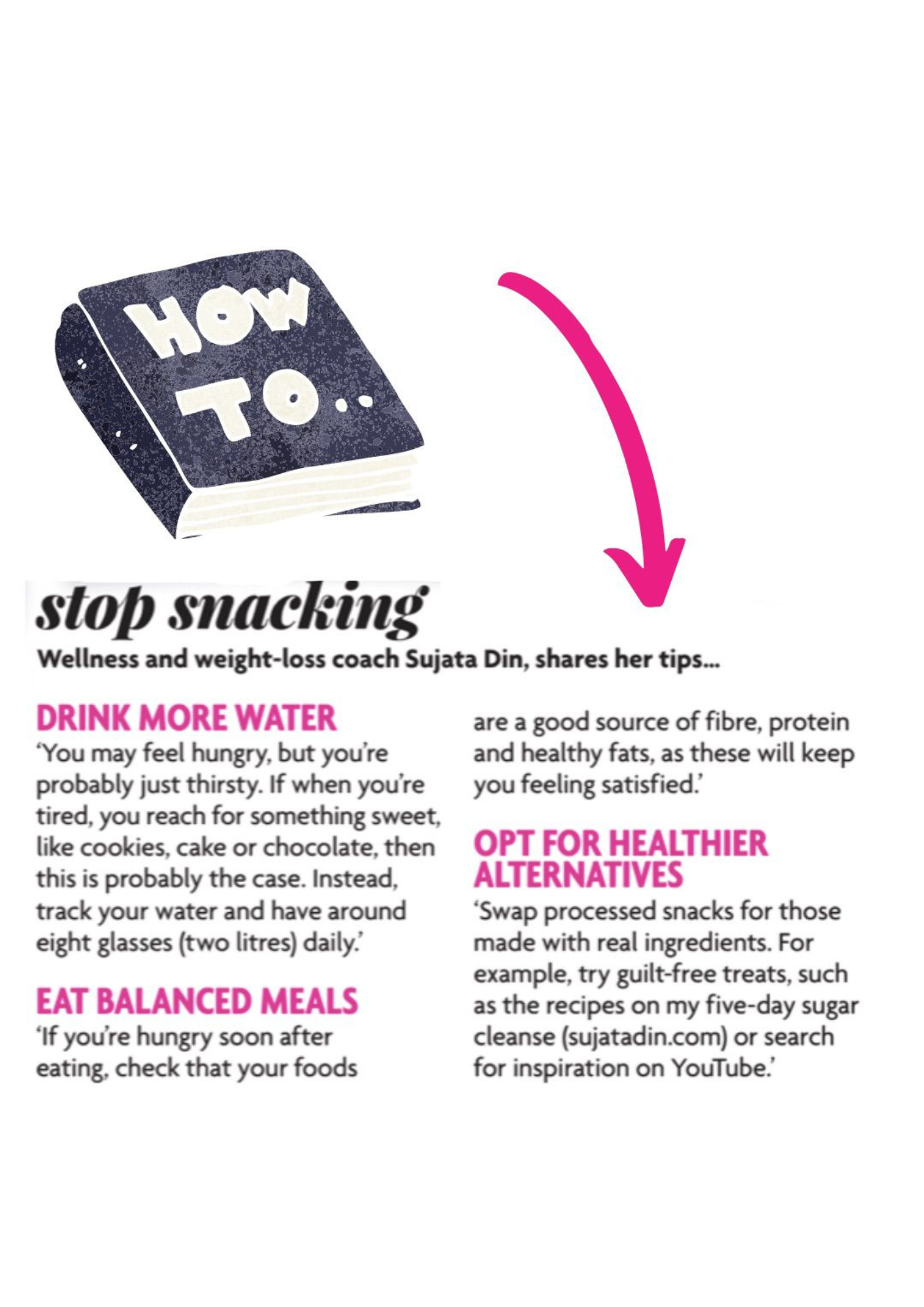 Womans Own Sujata Din Article How To Stop Snacking